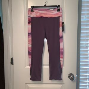 NWT: Dry Tek Plum Garden Leggings